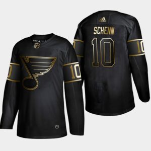 6861c1bf89ed3_1 Men's St. Louis Blues #10 Brayden Schenn 2019 Black Golden Edition Stitched NHL Jersey