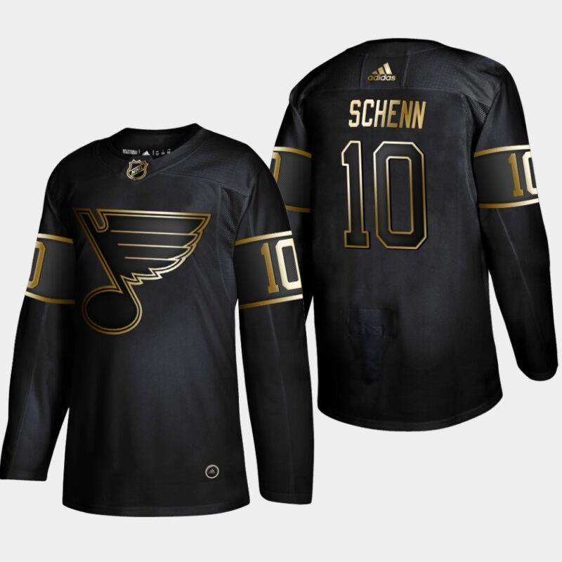 6861c1bf89ed3_1 Men's St. Louis Blues #10 Brayden Schenn 2019 Black Golden Edition Stitched NHL Jersey