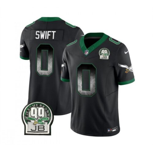 6861c1cbd3998_1 Men's Philadelphia Eagles #0 D'Andre Swift Black 2023 F.U.S.E. Throwback Vapor Untouchable Limited Stitched Football Jersey