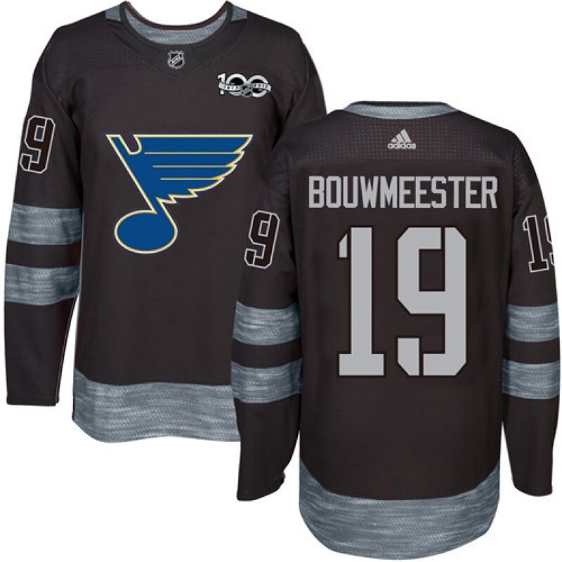 6861c1d0eef67_1 Blues #19 Jay Bouwmeester Black 1917-2017 100th Anniversary Stitched NHL Jersey