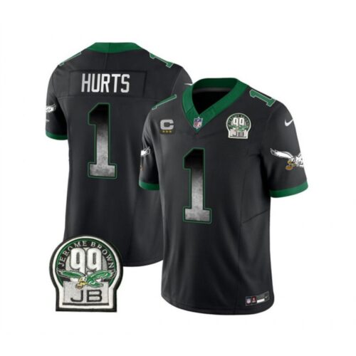 6861c1d241bd3_1 Men's Philadelphia Eagles #1 Jalen Hurts Black 2023 F.U.S.E. With 3-star C Patch Throwback Vapor Untouchable Limited Stitched Football Jersey