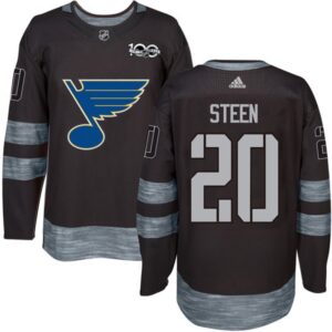6861c1dbebe56_1 Blues #20 Alexander Steen Black 1917-2017 100th Anniversary Stitched NHL Jersey