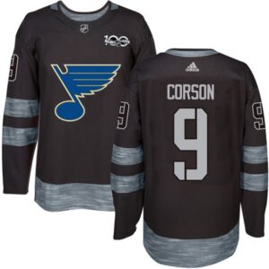 6861c2168b804_1 Blues #9 Shayne Corson Black 1917-2017 100th Anniversary Stitched NHL Jersey
