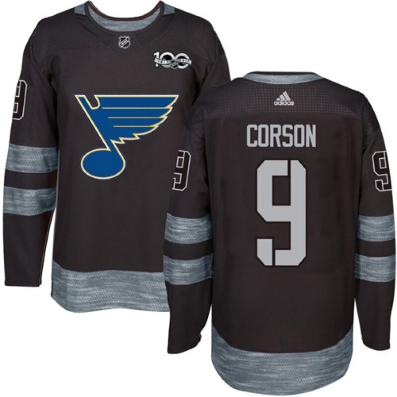 6861c2168b804_1 Blues #9 Shayne Corson Black 1917-2017 100th Anniversary Stitched NHL Jersey