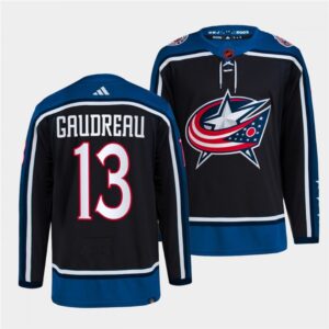 6861c23192729_1 Men's Columbus Blue Jackets #13 Johnny Gaudreau Black 2022-23 Reverse Retro Stitched Jersey