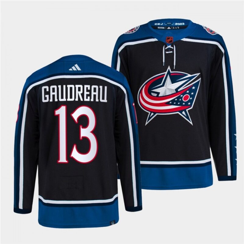 6861c23192729_1 Men's Columbus Blue Jackets #13 Johnny Gaudreau Black 2022-23 Reverse Retro Stitched Jersey