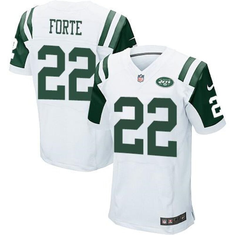 6861c23e6de86_1 Jets #22 Matt Forte White Men's Stitched NFL Elite Jersey