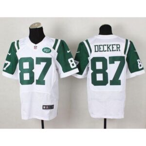 6861c24e33818_1 Jets #87 Eric Decker White Men's Stitched NFL Elite Jersey
