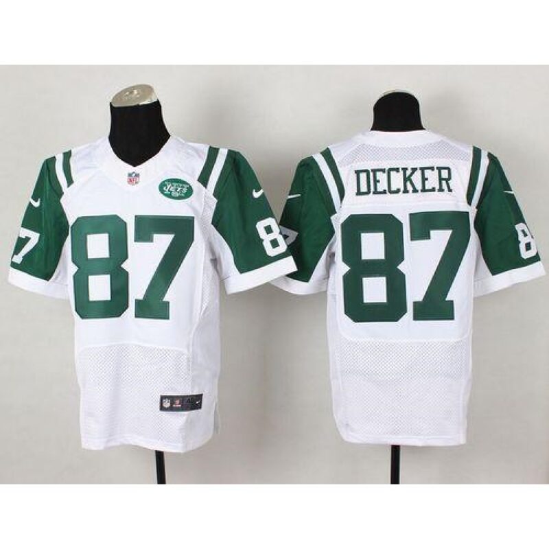 6861c24e33818_1 Jets #87 Eric Decker White Men's Stitched NFL Elite Jersey