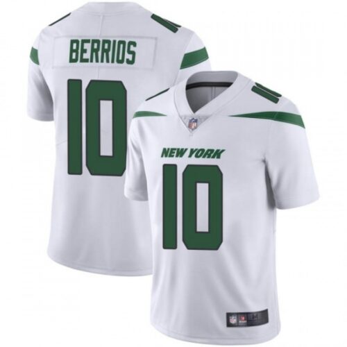 6861c25e584c4_1 Men's New York Jets #10 Braxton Berrios White Vapor Untouchable Limited Stitched Jersey