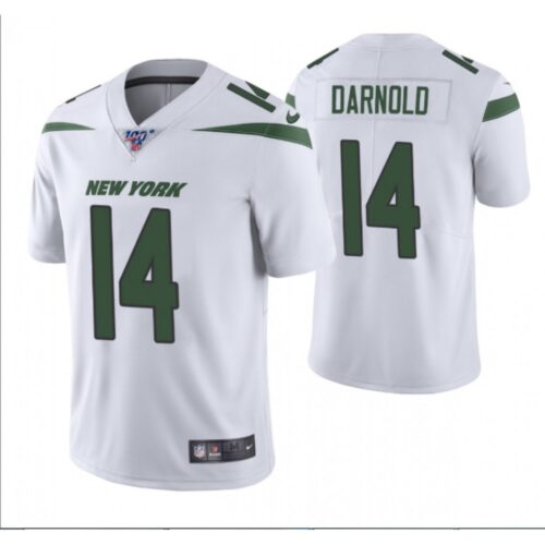 6861c2651218d_1 Men's New York Jets #14 Sam Darnold White 2019 100th Season Vapor Untouchable Limited Stitched NFL Jersey
