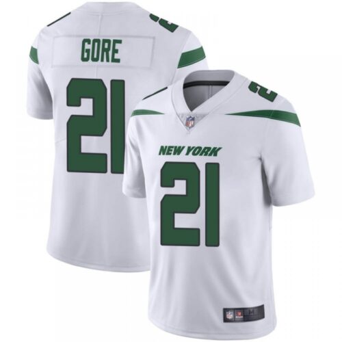 6861c27956fe9_1 Men's New York Jets #21 Frank Gore White Vapor Untouchable Limited Stitched Jersey