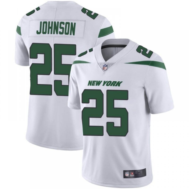 6861c27fa37d5_1 Men's New York Jets #25 Ty Johnson White Vapor Untouchable Limited Stitched Jersey