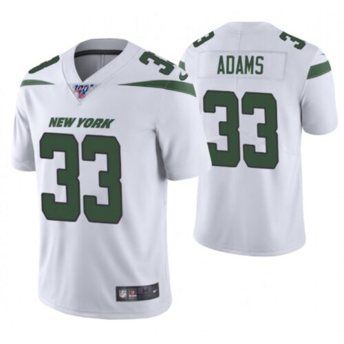 6861c28fa0176_1 Men's New York Jets #33 Jamal Adams White 2019 100th Season Vapor Untouchable Limited Stitched NFL Jersey