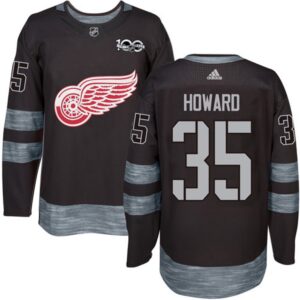 6861c2941b9bb_1 Red Wings #35 Jimmy Howard Black 1917-2017 100th Anniversary Stitched NHL Jersey