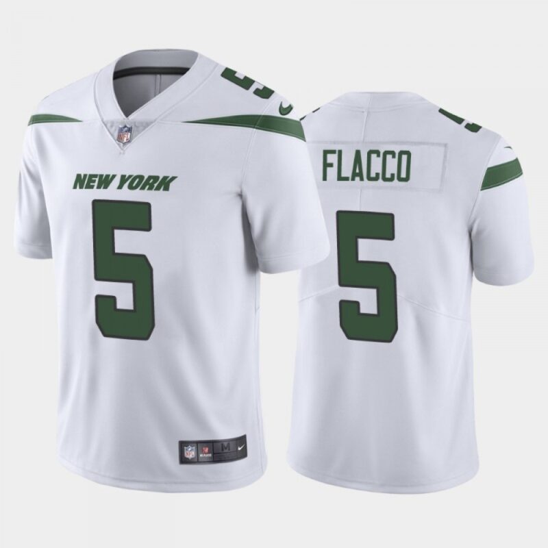 6861c29f850c1_1 Men's New York Jets #5 Joe Flacco White Vapor Untouchable Limited Stitched Jersey