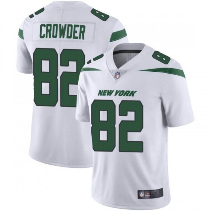 6861c2b30f48d_1 Men's New York Jets #82 Jamison Crowder White Vapor Untouchable Limited Stitched Jersey