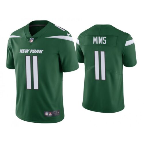 6861c2cc5ad70_1 Men's New York Jets #11 Denzel Mims Green Vapor Untouchable Limited Stitched Jersey