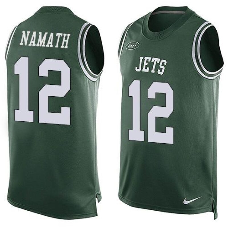6861c2d2a0bd0_1 Jets #12 Joe Namath Green Team Color Men's Stitched NFL Limited Tank Top Jersey