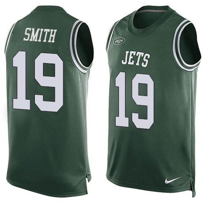 6861c2ebc62c2_1 Jets #19 Devin Smith Green Team Color Men's Stitched NFL Limited Tank Top Jersey