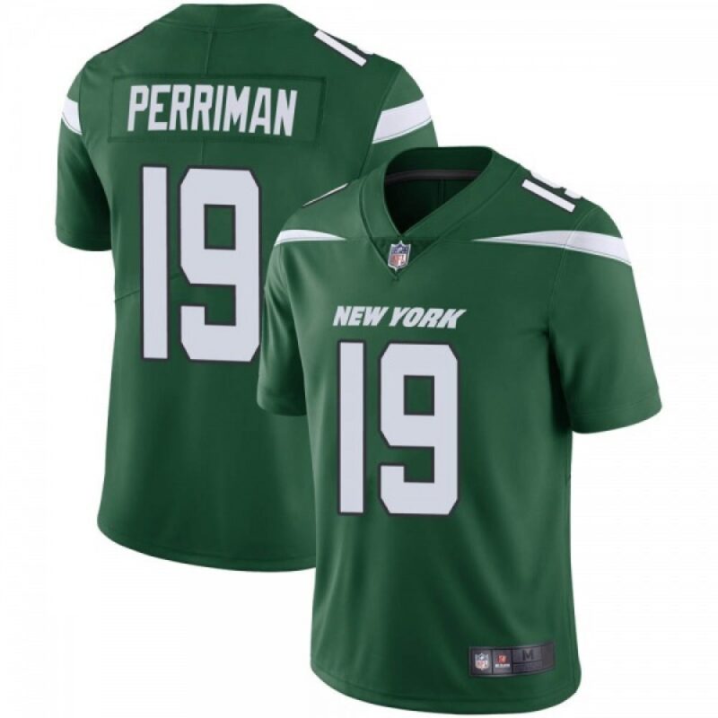 6861c2f2607df_1 Men's New York Jets #19 Breshad Perriman Green Vapor Untouchable Limited Stitched Jersey
