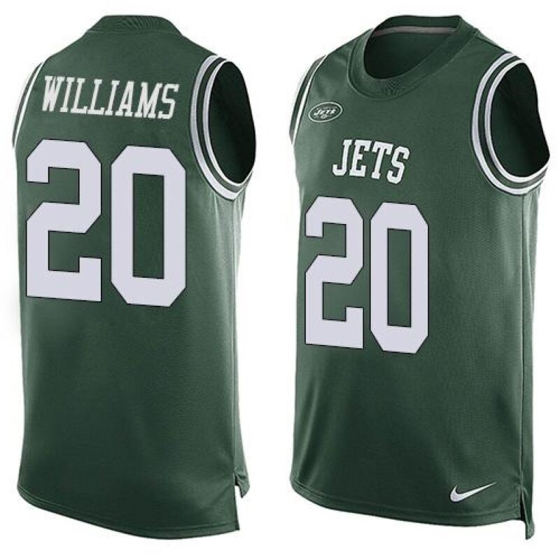 6861c2ff065fc_1 Jets #20 Marcus Williams Green Team Color Men's Stitched NFL Limited Tank Top Jersey
