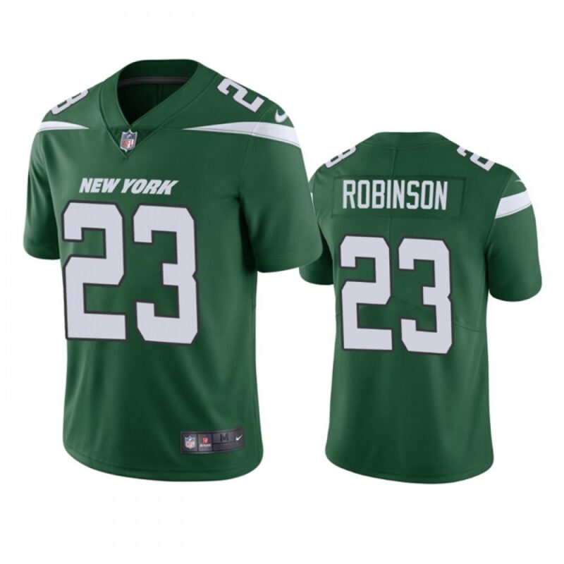 6861c311f1c0c_1 Men's New York Jets #23 James Robinson Green Vapor Untouchable Limited Stitched Jersey