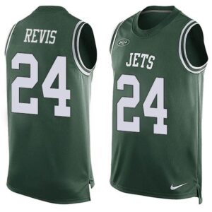6861c3151d33a_1 Jets #24 Darrelle Revis Green Team Color Men's Stitched NFL Limited Tank Top Jersey