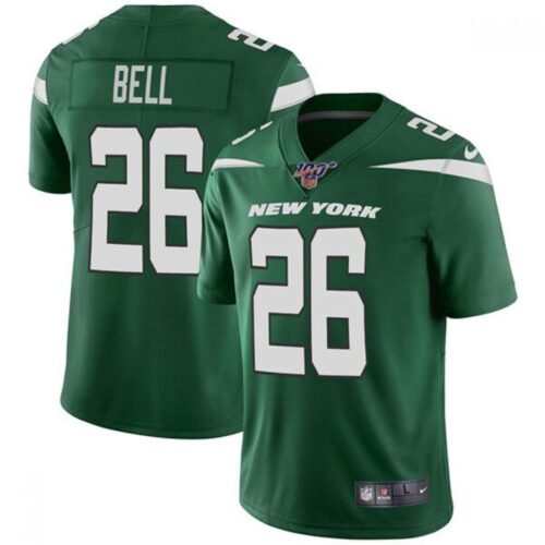 6861c32532d4f_1 Men's New York Jets #26 Le'Veon Bell Green 2019 100th Season Vapor Untouchable Limited Stitched NFL Jersey