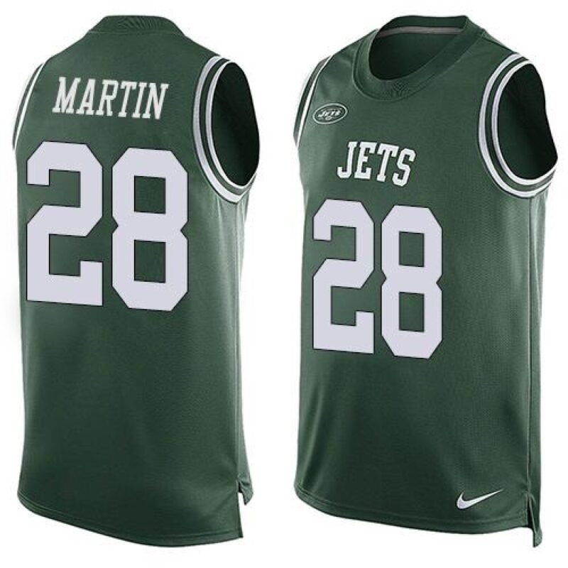 6861c32ece54f_1 Jets #28 Curtis Martin Green Team Color Men's Stitched NFL Limited Tank Top Jersey