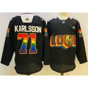 6861c336a907f_1 Men's Vegas Golden Knights #71 William Karlsson 2022 Black Pride night Stitched Jersey