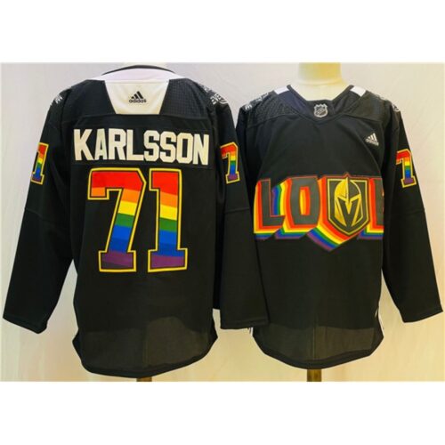 6861c336a907f_1 Men's Vegas Golden Knights #71 William Karlsson 2022 Black Pride night Stitched Jersey