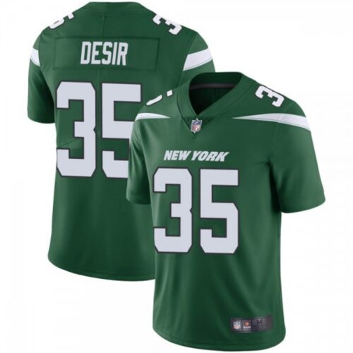 6861c33b5fe6d_1 Men's New York Jets #35 Pierre Desir Green Vapor Untouchable Limited Stitched Jersey