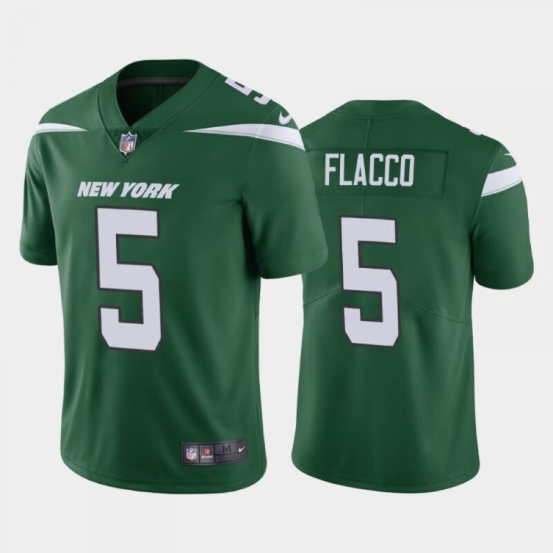 6861c344ba491_1 Men's New York Jets #5 Joe Flacco Green Vapor Untouchable Limited Stitched Jersey