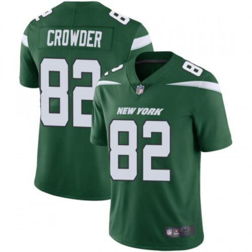 6861c376c2466_1 Men's New York Jets #82 Jamison Crowder Green Vapor Untouchable Limited Stitched Jersey