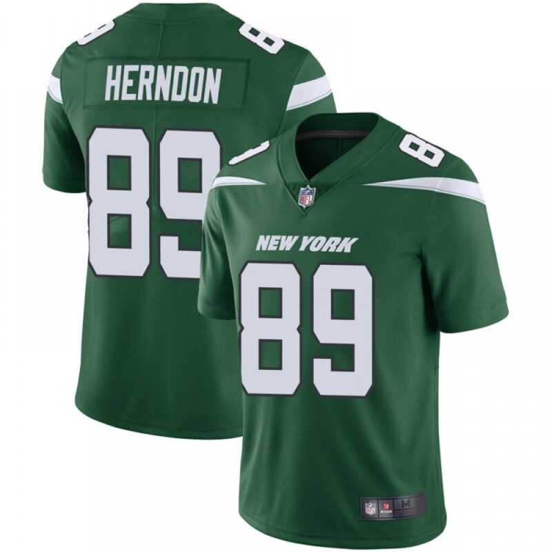 6861c38694b1c_1 Men's New York Jets #89 Chris Herndon Green Vapor Untouchable Limited Stitched Jersey