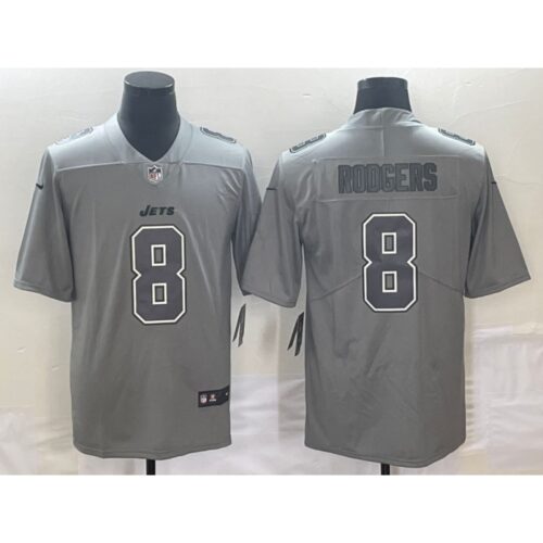 6861c3ad5ff6a_1 Men's New York Jets #8 Aaron Rodgers Grey Vapor Untouchable Limited Stitched Jersey
