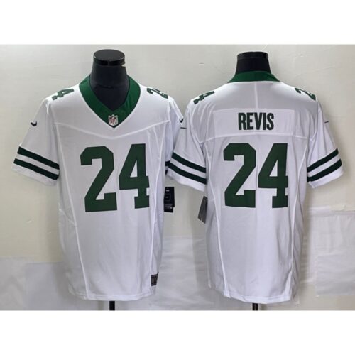 6861c3ccb8ebd_1 Men's New York Jets #24 Darrelle Revis White 2023 F.U.S.E. Vapor Limited Throwback Stitched Football Jersey