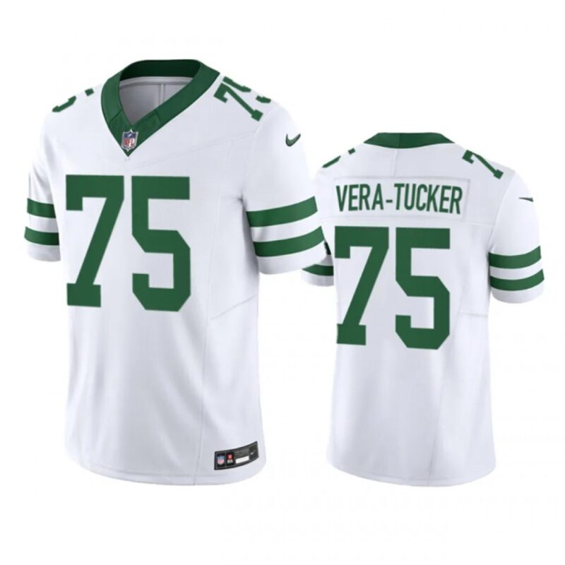 6861c3dc83287_1 Men's New York Jets #75 Alijah Vera-Tucker White 2023 F.U.S.E. Vapor Limited Throwback Stitched Football Jersey