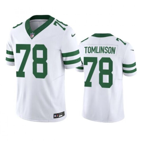 6861c3df85681_1 Men's New York Jets #78 Laken Tomlinson White 2023 F.U.S.E. Vapor Limited Throwback Stitched Football Jersey