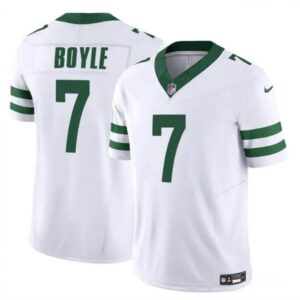 6861c3ec05c3c_1 Men's New York Jets #7 Tim Boyle 2023 F.U.S.E. White Throwback Vapor Untouchable Limited Stitched Jersey