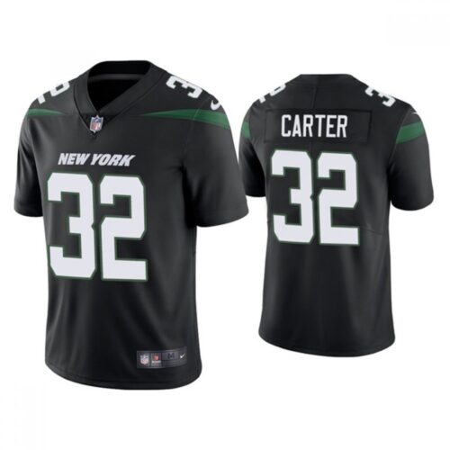 6861c4022e670_1 Men's New York Jets #32 Michael Carter 2021 Black Vapor Untouchable Limited Stitched Jersey