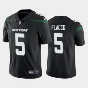 6861c418f394b_1 Men's New York Jets #5 Joe Flacco Black Vapor Untouchable Limited Stitched Jersey