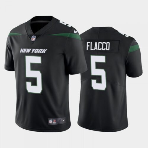 6861c418f394b_1 Men's New York Jets #5 Joe Flacco Black Vapor Untouchable Limited Stitched Jersey