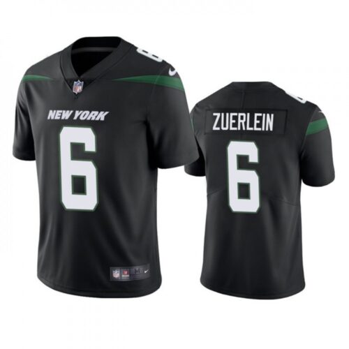 6861c42968db2_1 Men's New York Jets #6 Greg Zuerlein Black Vapor Untouchable Limited Stitched Jersey