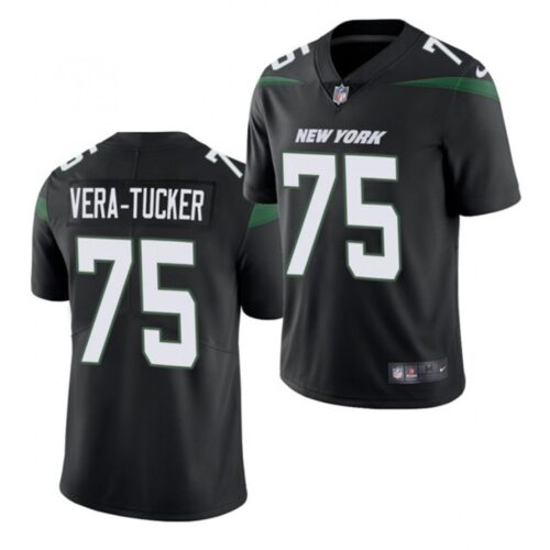 6861c43664382_1 Men's New York Jets #75 Alijah Vera-Tucker 2021 NFL Draft Black Vapor Untouchable Limited Stitched Jersey