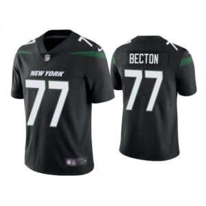 6861c43957bf7_1 Men's New York Jets #77 Mekhi Becton Black Vapor Untouchable Limited Stitched Jersey
