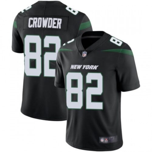 6861c4463b87e_1 Men's New York Jets #82 Jamison Crowder Black Vapor Untouchable Limited Stitched Jersey