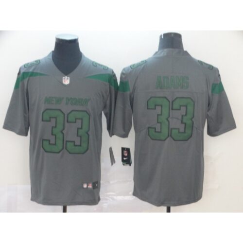 6861c490d7092_1 Men's New York Jets #33 Jamal Adams Gray Inverted Legend Stitched NFL Jersey