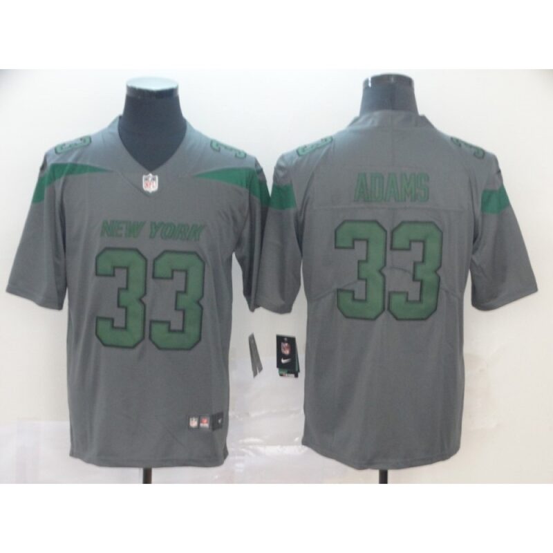 6861c490d7092_1 Men's New York Jets #33 Jamal Adams Gray Inverted Legend Stitched NFL Jersey